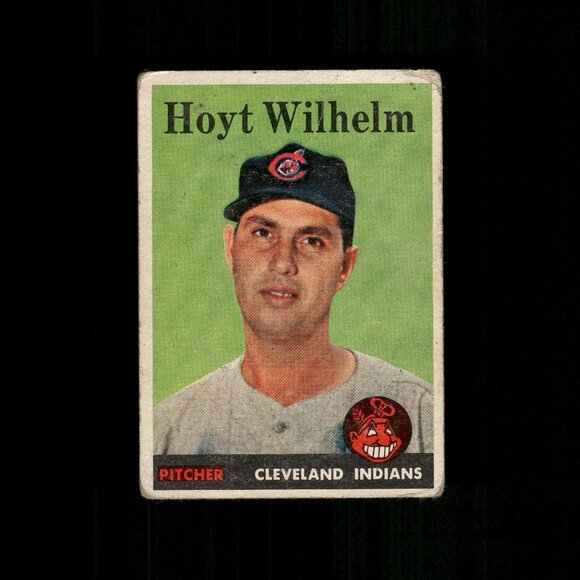 1958 Topps #324 HOYT WILHELM Baseball Card Cleveland Indians HALL OF FAMER! - Picture 1 of 2